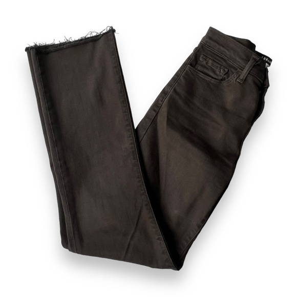 J Brand Selena Mid Rise Crop Black Bastille Size 24 - Picture 1 of 10